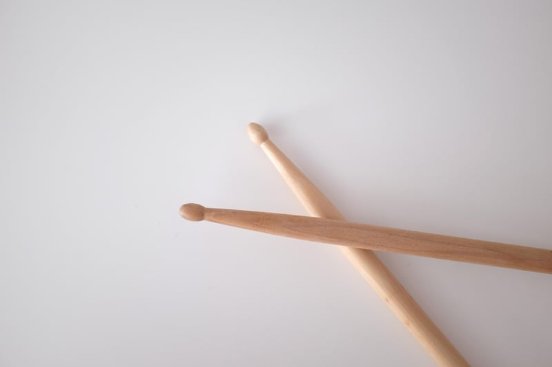 Drummer playing music